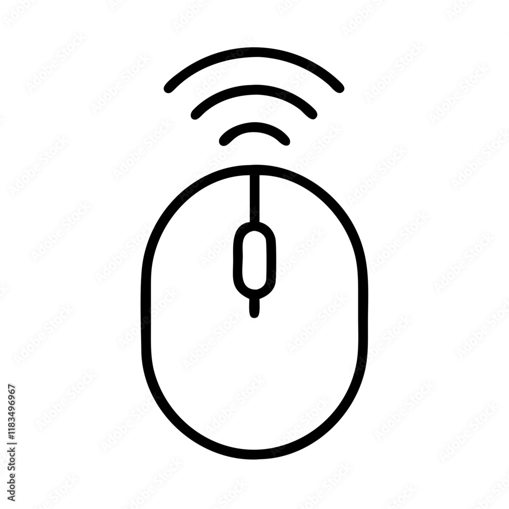 wireless mouse icon, electronics line art, electronics vector - simple black line art icon of wireless mouse perfect for logos, and electronics-themed designs. wireless mouse icon, electronics line art, electronics vector - simple black line art icon of wireless mouse perfect for logos, and electronics-themed designs.