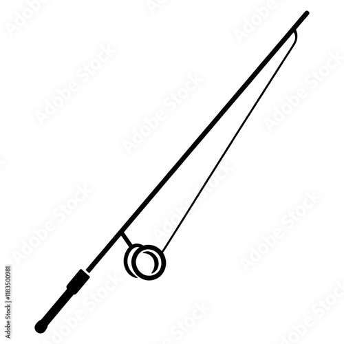 Fishing Rod fishing minimalist outdoors vector photo