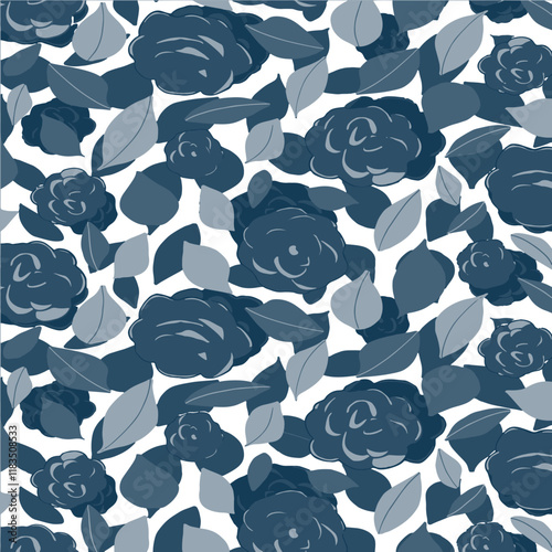 Seamless pattern design Floral Art Fabric textile Illustration