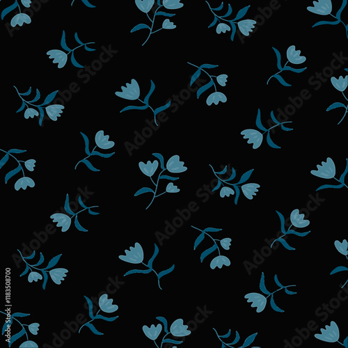 Seamless pattern design Floral Art Fabric textile Illustration