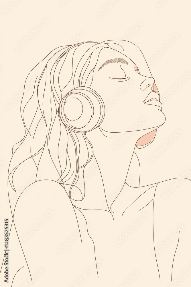Boho woman single line art illustration, self love self care, affirmations background wallpaper, beige nature floral botanical mental health, woman portrait art, accomplishment, happy, independent Boho woman single line art illustration, self love self care, affirmations background wallpaper, beige nature floral botanical mental health, woman portrait art, accomplishment, happy, independent