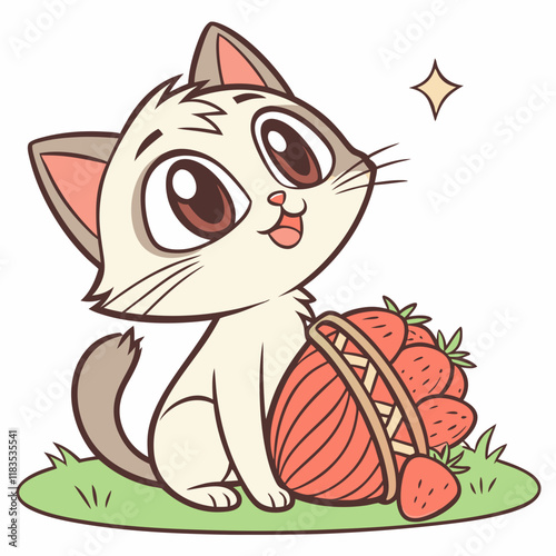 cat with a gift
