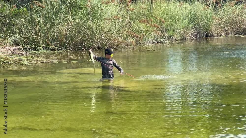 Pond fishing in Central Texas. Pond fishing in Central Texas.