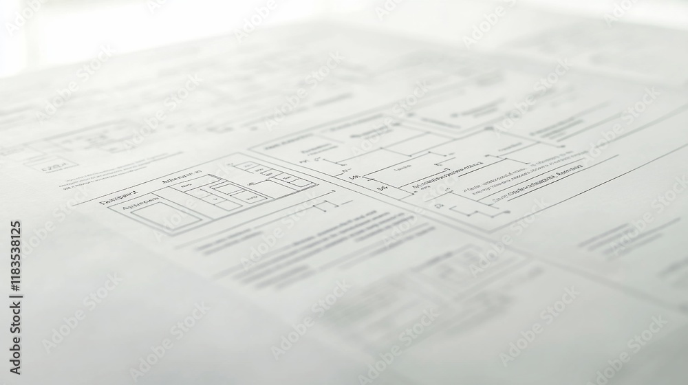 Architectural Blueprints: Detailed Design Plans for Construction Project