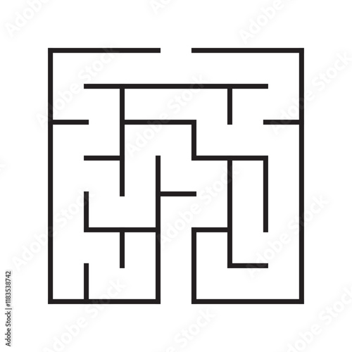 Kids riddle maze puzzle labyrinth vector illustration