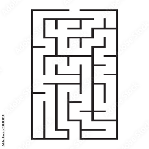 Kids riddle maze puzzle labyrinth vector illustration