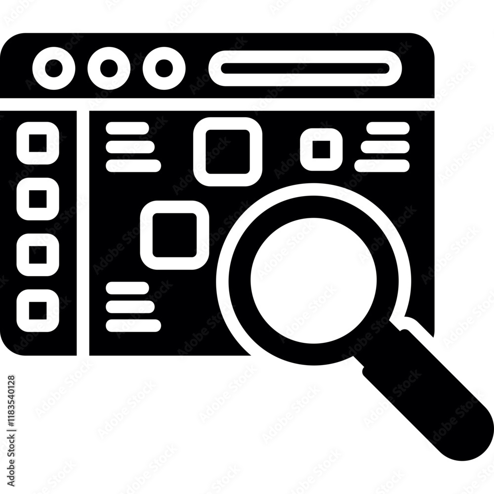Data Search Icon Data Search Icon