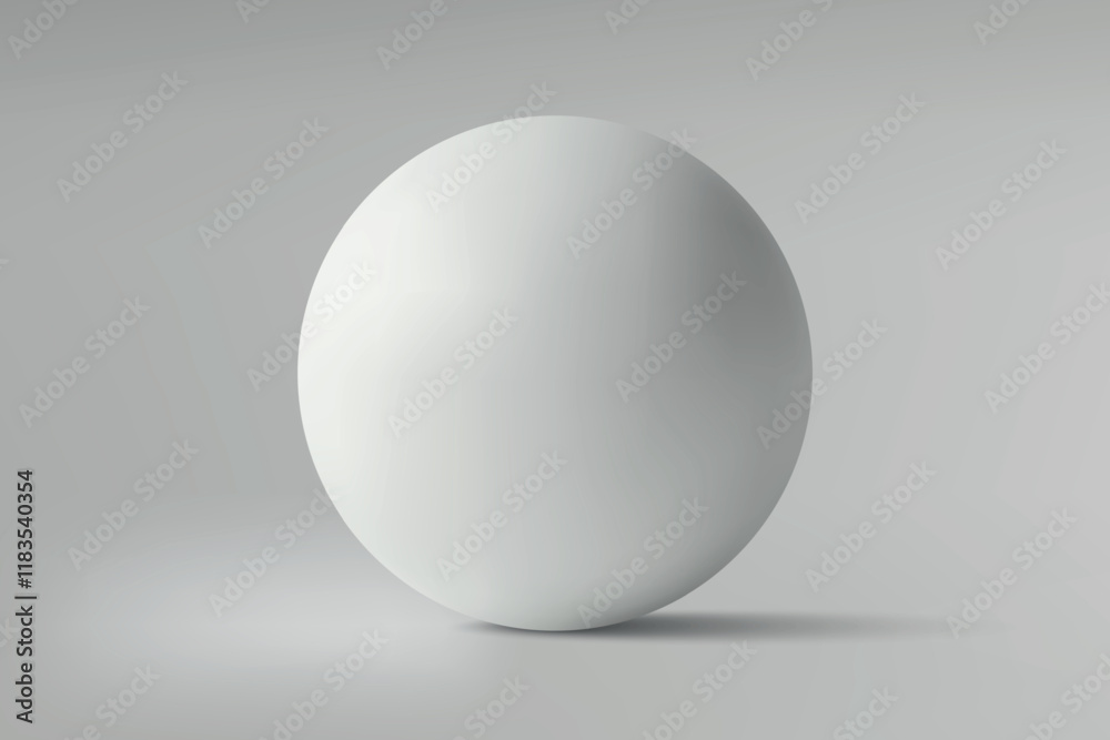White sphere on a gray gradient background White sphere on a gray gradient background