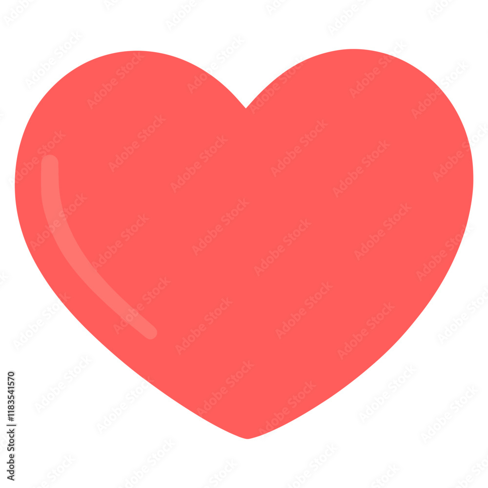 Heart illustration minimalist symbol vector Heart illustration minimalist symbol vector