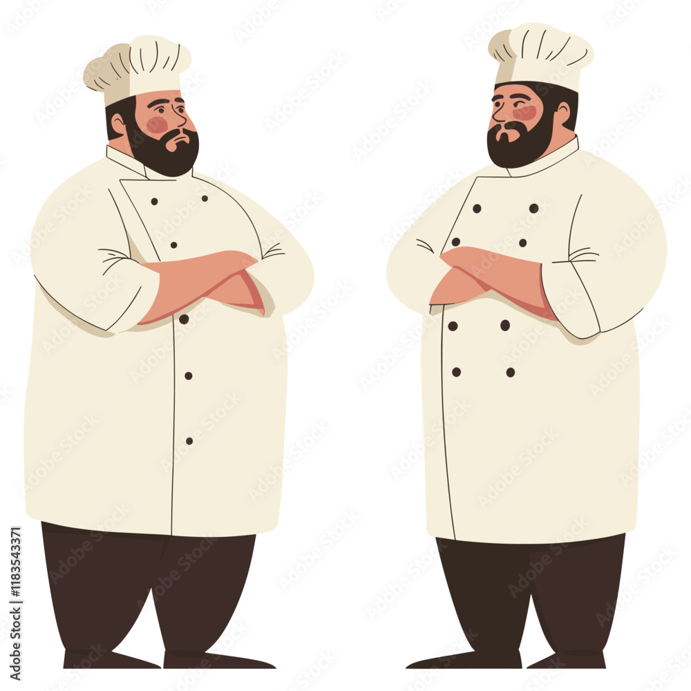 Illustration uniform chef arts vector Illustration uniform chef arts vector