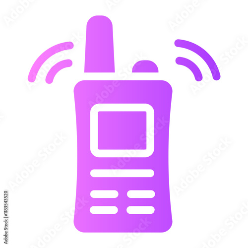 walkie talkie gradient icon