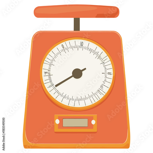 Kitchen scale design measurement ketchup vector