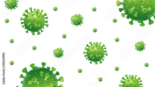 hyperrealistic microscope view of a virus, sharp details, virus covid
