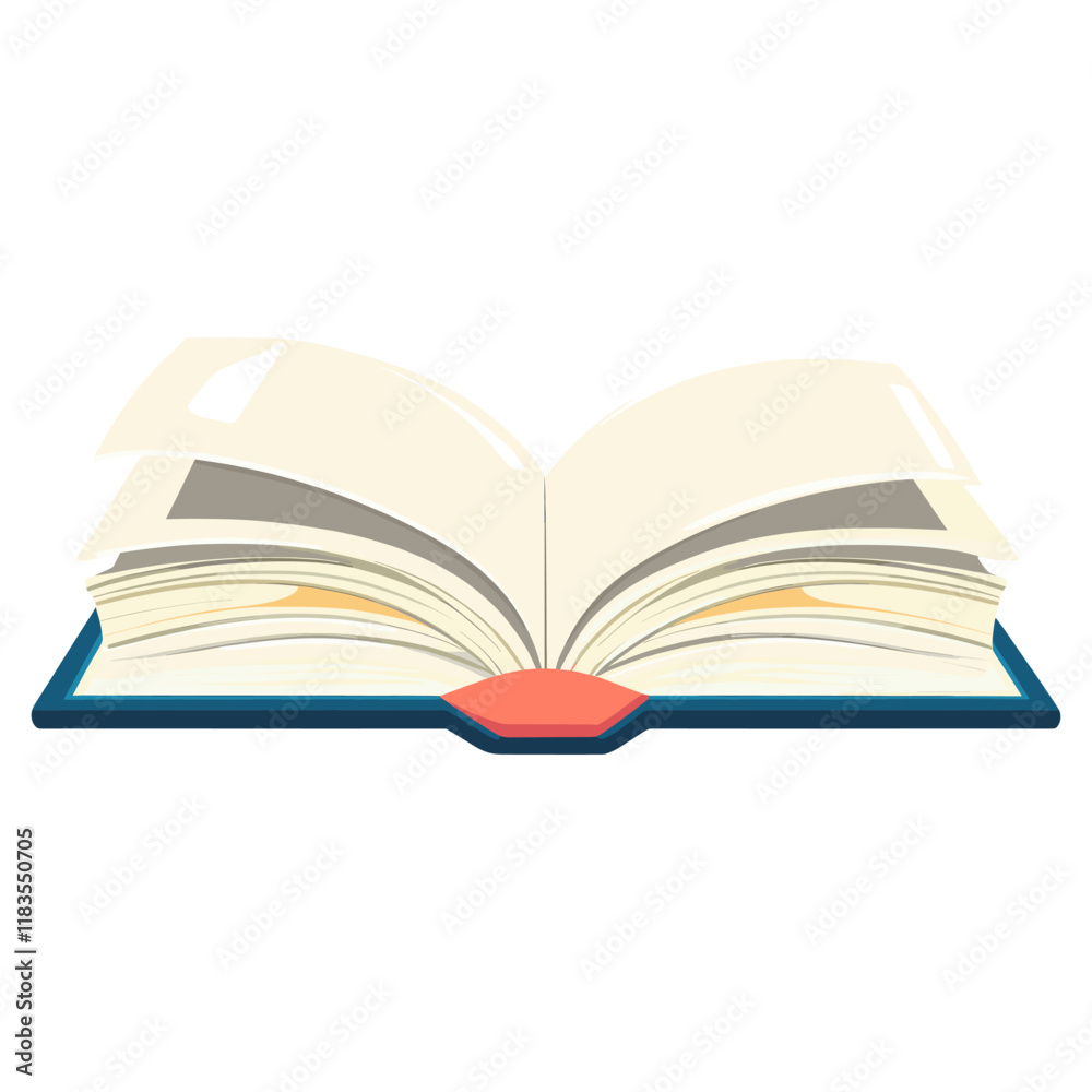 Obraz premium Book open illustration reading vector