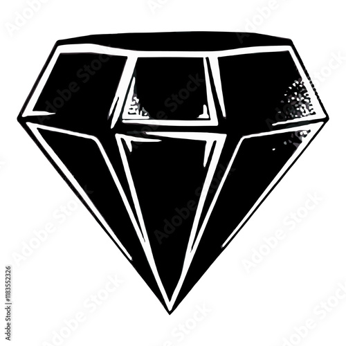 Individual diamond illustration gemstone graphic vector