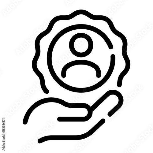 customer loyalty Line Icon