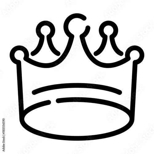 crown Line Icon