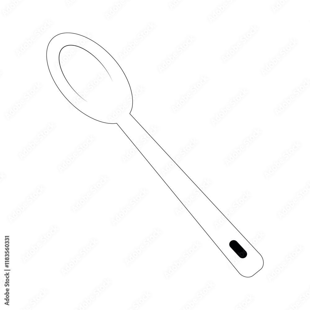 serving spoon vector icon, simple design, minimal style, line icon, Silhouettes, Cooking equipment made of stainless steel and modern, vector illustration,
kitchen utensils in black and white,