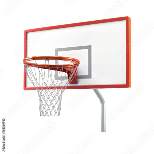 basketball hoop isolated on white
