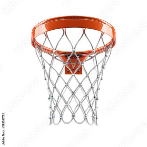 basketball hoop isolated on white