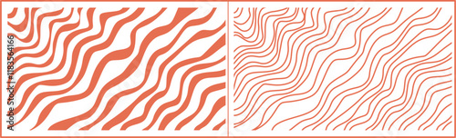 Abstract transverse lines seamless texture background. Abstract wave lines