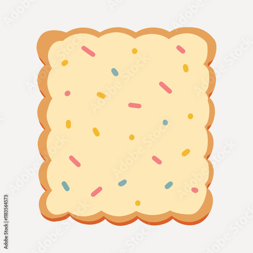 Bread sticky notes illustration vector