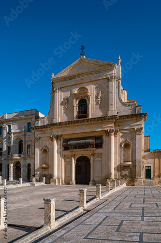 Basilica and monastery of  Santissimo Salvatore in Noto in Sicily