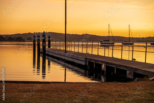 Marmong Point Boat Ramp. Nanda Street, Marmong Point. A 12m wide concrete ramp with a nearby parking area that's both sealed and grassed photo