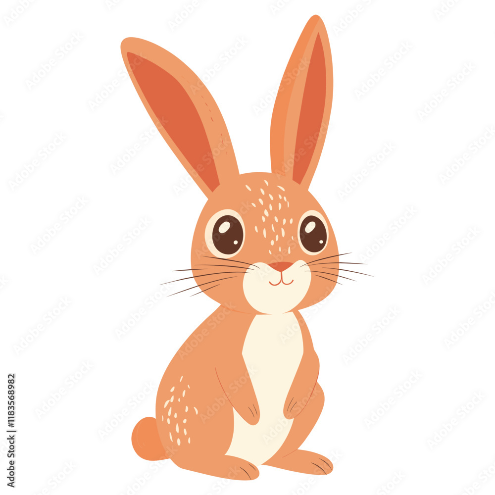 Fototapeta premium A bunny illustration animal rabbit vector