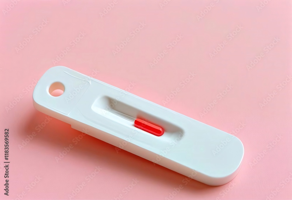 Pink background, rapid test, red reagent, healthcare. Pink background, rapid test, red reagent, healthcare.