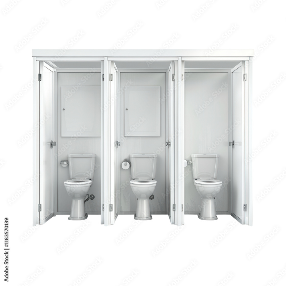 Obraz premium Restrooms toilet isolated