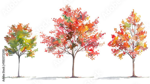 colorful sweetgum tree 