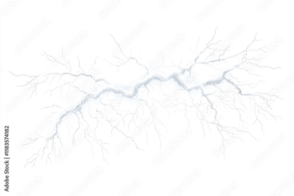 Vibrant Lightning Bolt Isolated on Bright White Canvas - Decorative Graphic Element for Weather Design Vibrant Lightning Bolt Isolated on Bright White Canvas - Decorative Graphic Element for Weather Design