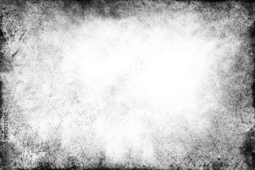 Black and white grungy abstract background. Grungy frame. Vector illustration