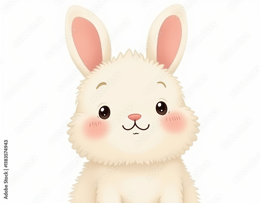 Obraz premium easter bunny isolated on white background