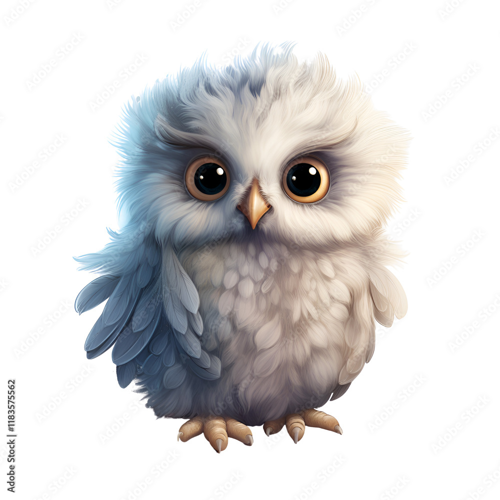 Naklejka premium Baby Bird Clipart Vector Illustration