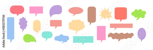 set of bubble speech 