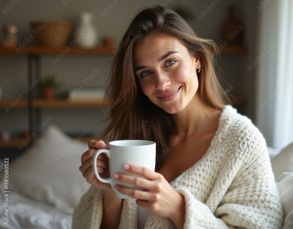 woman with cup of tea