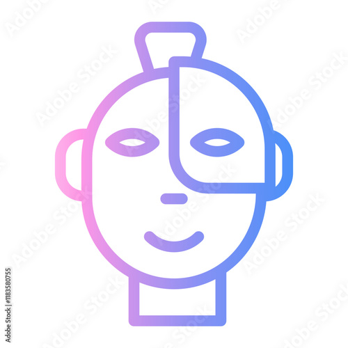 human Line Gradient Icon