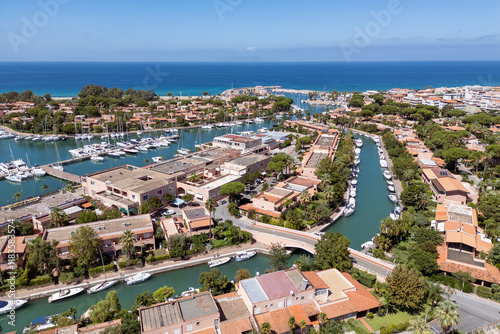 View from above of the Portorosa area in Sicily
