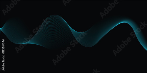 abstract, waves in shades of black merge smoothly, creating a dreamy ambiance with a perfect blend of fluidity and artistic expression. Digital frequency track equalizer. Stylized line art background
