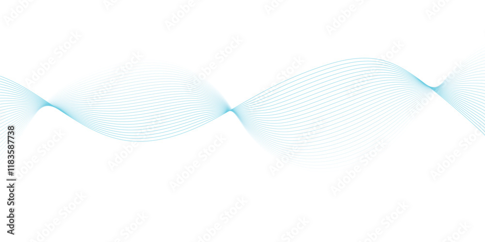 Fototapeta premium WebBlue and yellow waves flow like water, reflecting harmony and energy. The design feels modern and aesthetic, reminiscent of the soothing rhythm of ocean waves. 