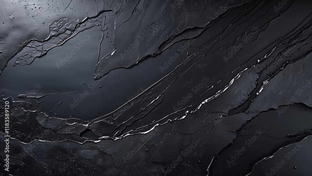 Obraz premium Black Abstract Textured Background for Modern Design