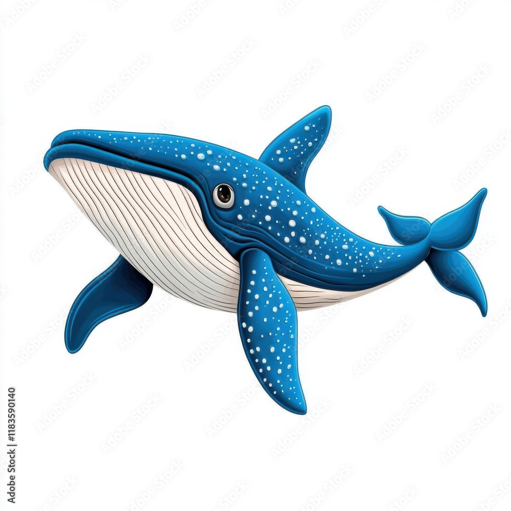 Majestic Blue Whale: Ocean's Gentle Giant, Swimming Free Majestic Blue Whale: Ocean's Gentle Giant, Swimming Free