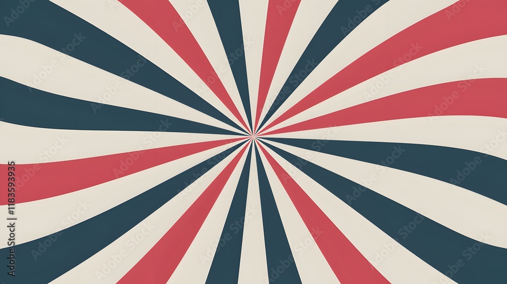 Fototapeta premium Colorful Radial Pattern with Starburst Effect.