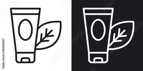 Face wash icons set in black and white colors