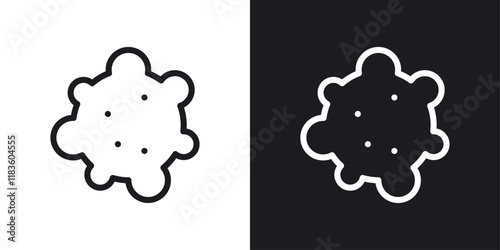 Pigment icons set in black and white colors