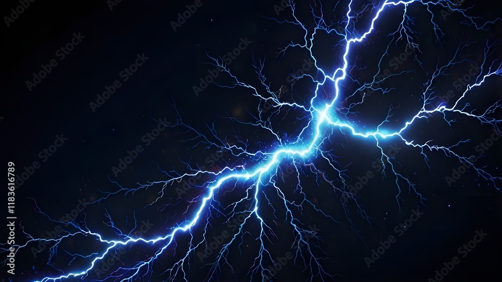 Vibrant blue lightning plasma: electrifying background for dynamic designs Generative AI Vibrant blue lightning plasma: electrifying background for dynamic designs Generative AI