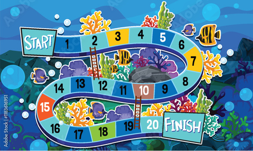 Underwater Adventure Board Game Journey