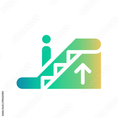 escalator Gradient icon